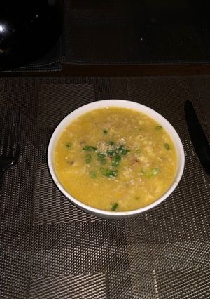 A picture of Chinese Crab and Fresh Sweetcorn Soup.