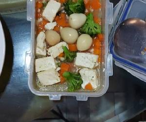 Siap Saji Mpasi Tumis brokoli tahu telor puyuh Ala Rumahan