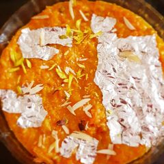 A picture of Gajar ka halwa.