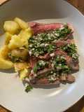 Roast Tomahawk steak with summer dressing #cookeverypart