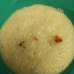 A picture of My Dad's Grits the way he likes them.