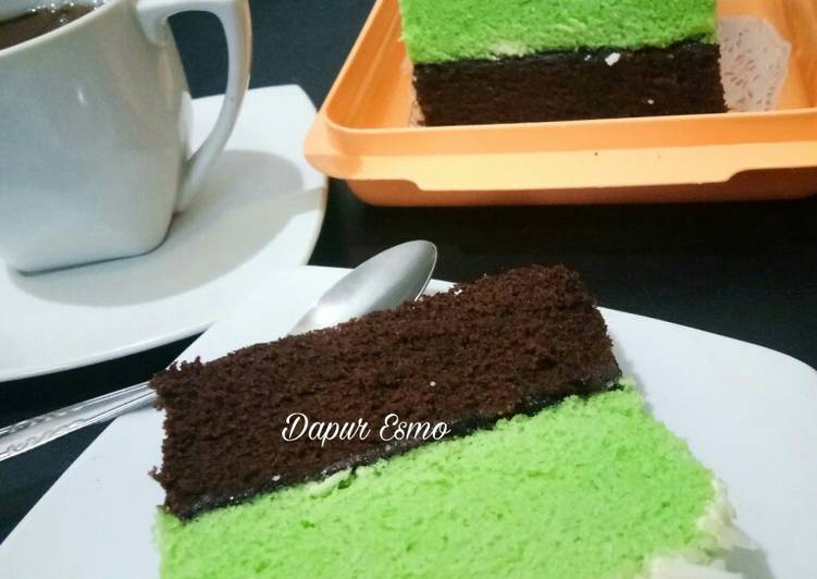 Bolu Kukus Coklat Pandan