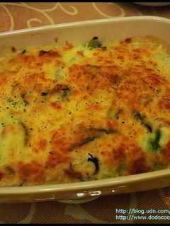 焗烤奶油白菜 的食譜成品照片