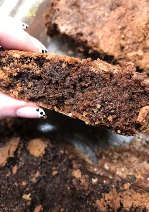 Una foto de Brownie húmedo