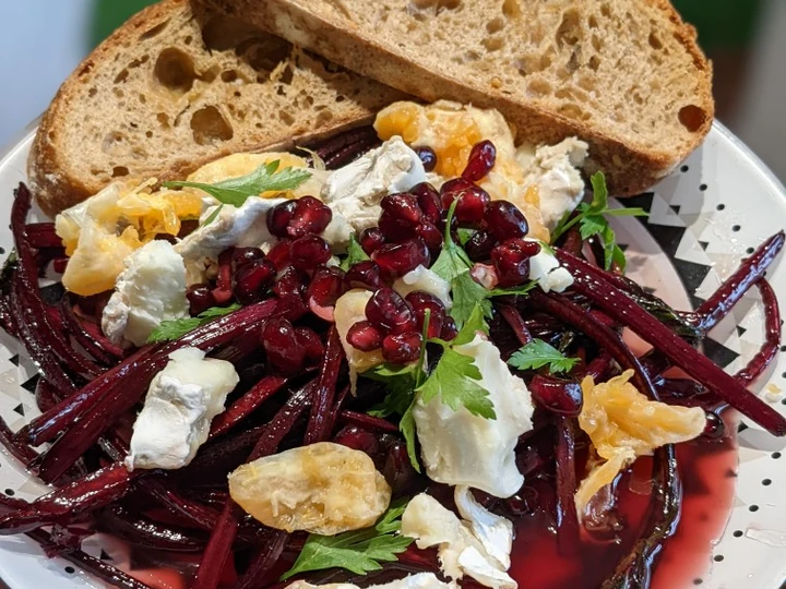 Easy Ways Prepare|Recipe} Zesty warm Beetroot, goats cheese salad #lunch, Can Pamper Your Tongue