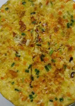 Hình của món Trứng chiên rau củ sốt Mayonaise.