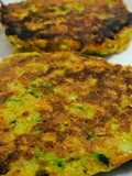 Tortitas de pollo con verduras y queso 😘
