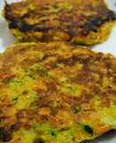 Tortitas de pollo con verduras y queso 😘