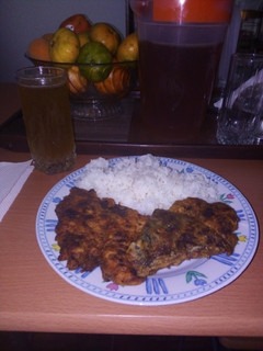Una foto de Pescado frito adobado