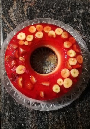 صورة لوصفة كيك الجيلي