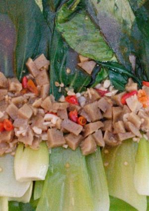 Foto resep Pokcoy Siram Bakso Saus Tiram