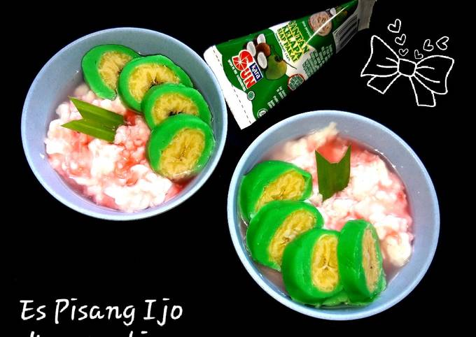 Es pisang ijo