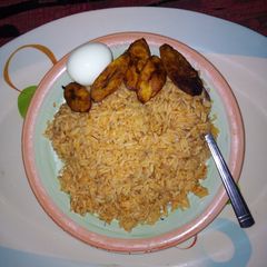 A picture of Jollof Rice.