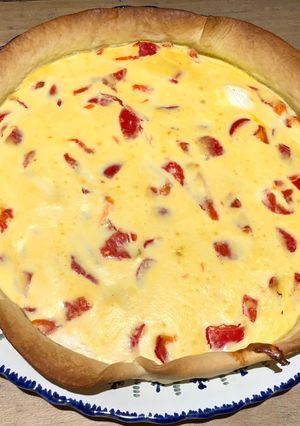Une photo de Tarte ricotta poivrons