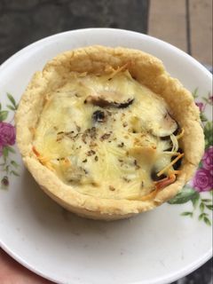 Foto resep Quiche Spinach Mushroom