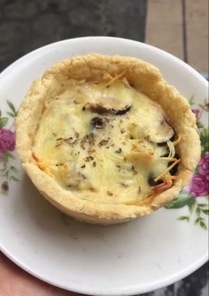 Foto resep Quiche Spinach Mushroom