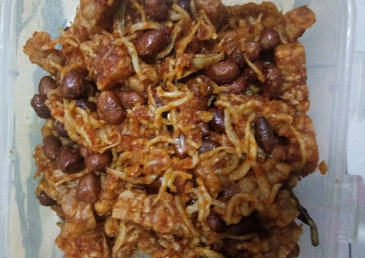 Resep masakan Kering tempe teri kacang | Resep Membuat Kering tempe teri kacang Yang Lezat Sekali