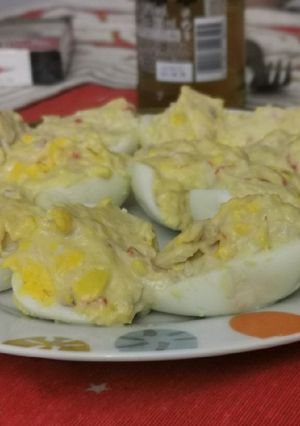 Una foto de Huevos rellenos