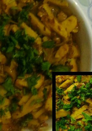 A picture of Quick colocasia (arbi) sabzi.