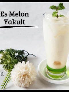 Foto resep Es Melon Yakult