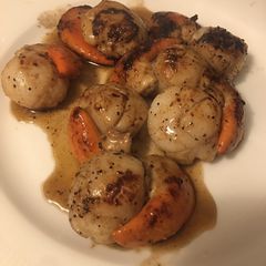 Scallops- cook in 5-8 mins keto A picture of Scallops- cook in 5-8 mins keto.