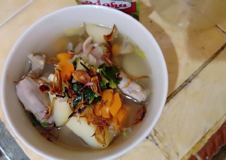 Cara Gampang memasak Sup Ayam Kampung yang nikmat