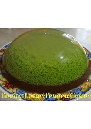 Foto resep Puding lumut Pandan coklat