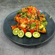 Ayam penyet sambal kemangi ala warung pecel