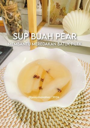 Foto resep Sup Buah Pear : Membantu Meredakan Batuk Pilek