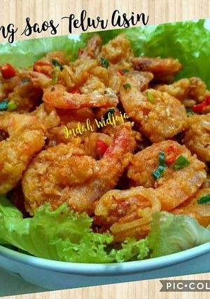 Foto resep Udang Goreng Saos Telur Asin