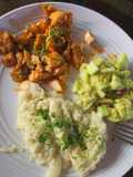 Filete de pescado con ajo y limón