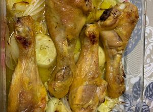 Una foto de Jamoncitos de pollo al horno