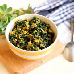 A picture of Methi aloo ki sabji.