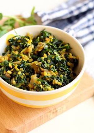 A picture of Methi aloo ki sabji.