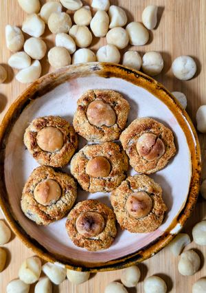Una foto de Galletitas saludables y tropicales con macadamia ♥️ 🏝️