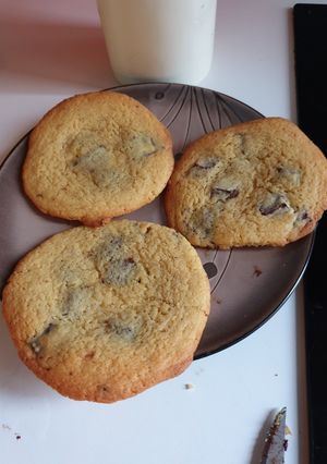 Une photo de Cookies moelleux chocolat