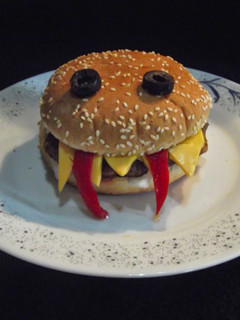 Una foto de Hamburguesa Mexicana de Halloween