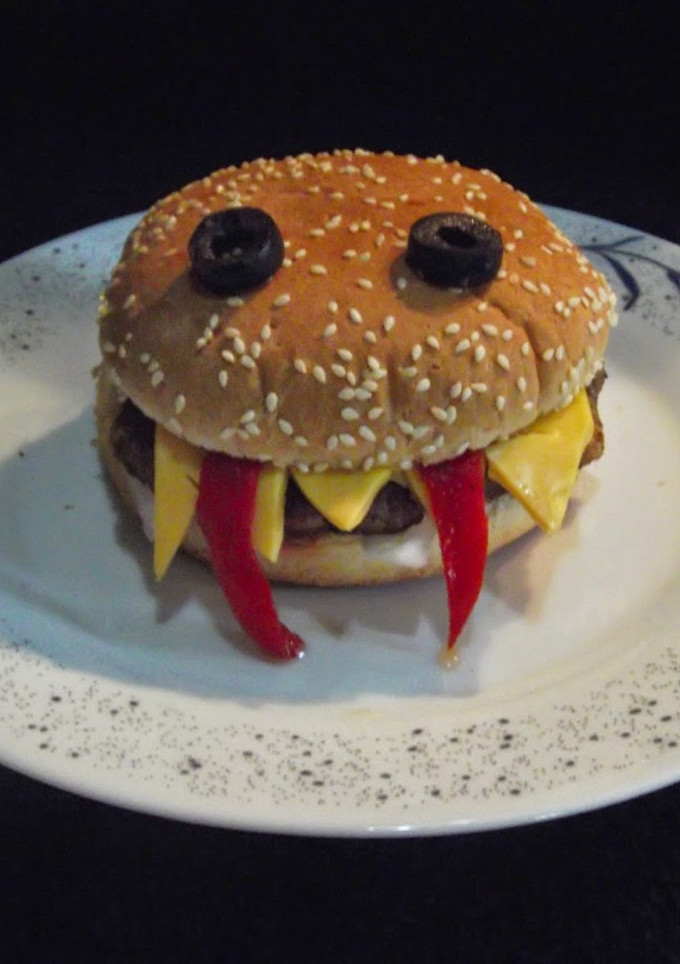 Una foto de Hamburguesa Mexicana de Halloween