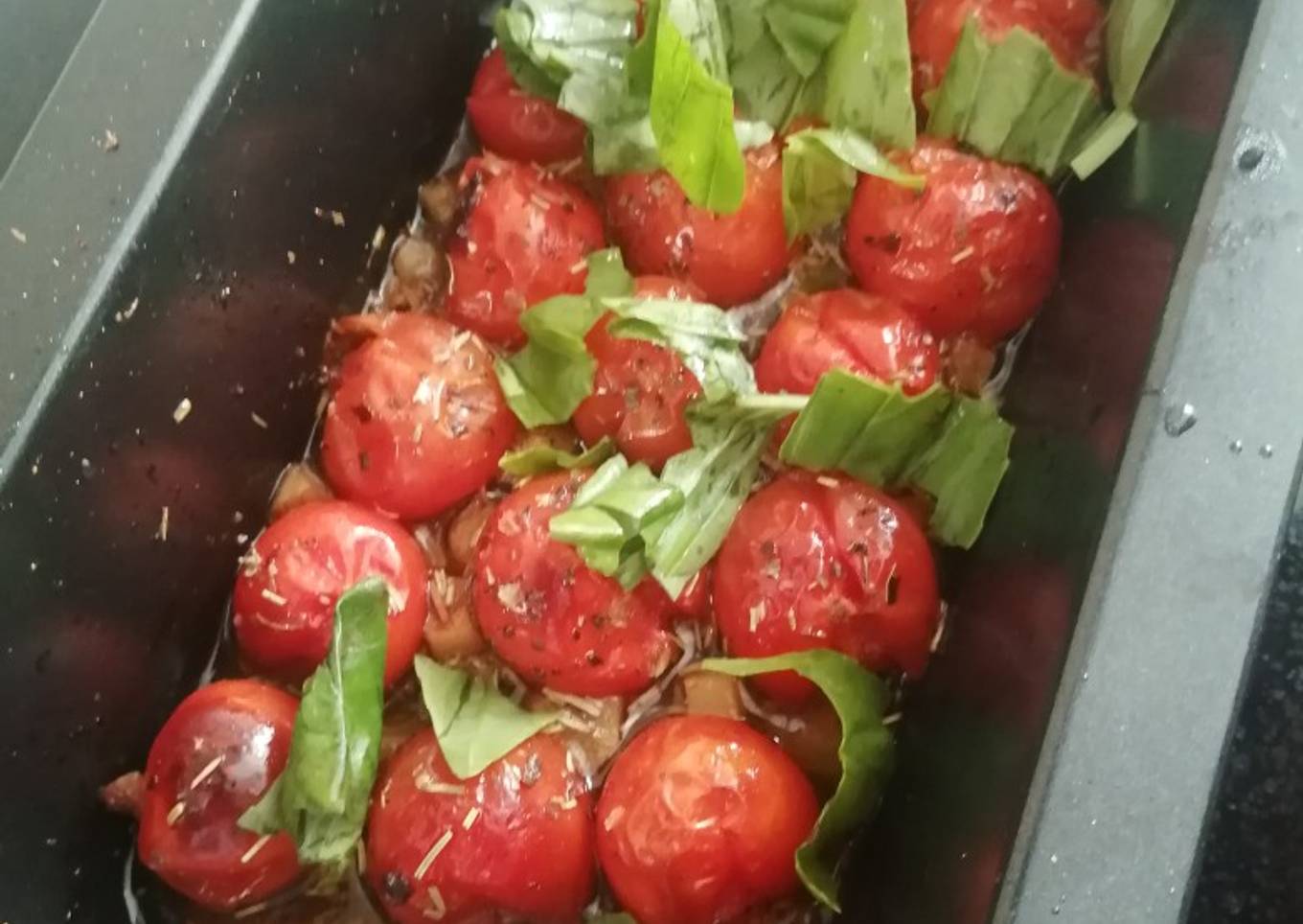 Tomate cherry al horno