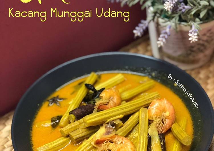 Resepi Gulai Kacang Munggai Udang yang Praktis