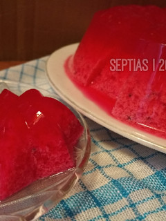 Foto resep Puding Lumut Merah Naga