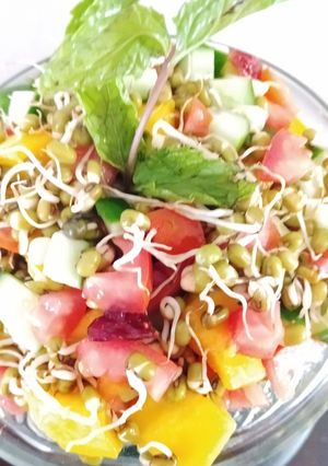 A picture of Sprout Moong Salad.