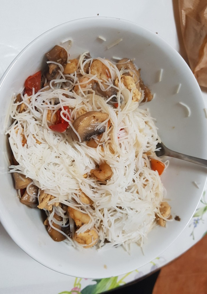 Una foto de Fideos de arroz
