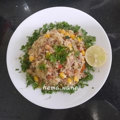 A picture of Broken wheat & corn Upama.