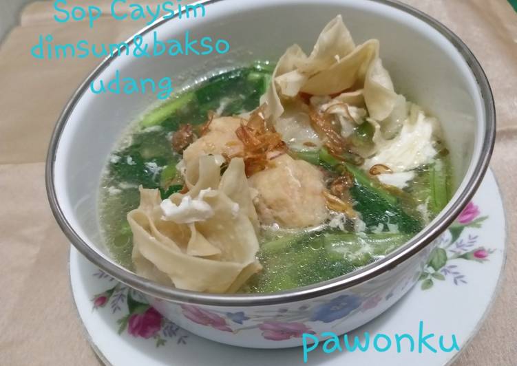 103.Sop Caysim dimsum& bakso udang
