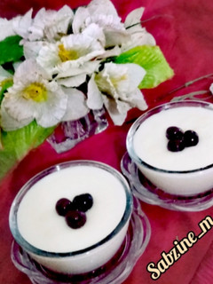 عکسی از دستور پودینگ نارگیلی