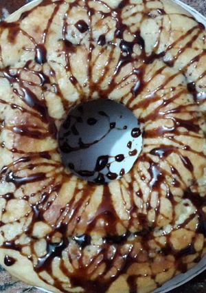 صورة لوصفة كيكة شاي اقتصادية بالكراميل