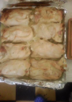 Una foto de Rollitos de pechuga de pollo