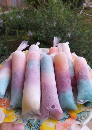 Foto resep Es lilin pelangi 🌈 || Es jelly susu