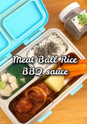 Foto resep Meat Ball Rice BBQ Sauce
